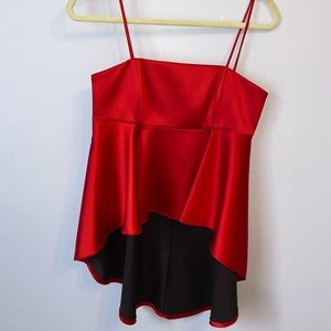 High/Low Silk Zara Top